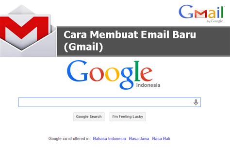 cara mendaftar email baru di gmail